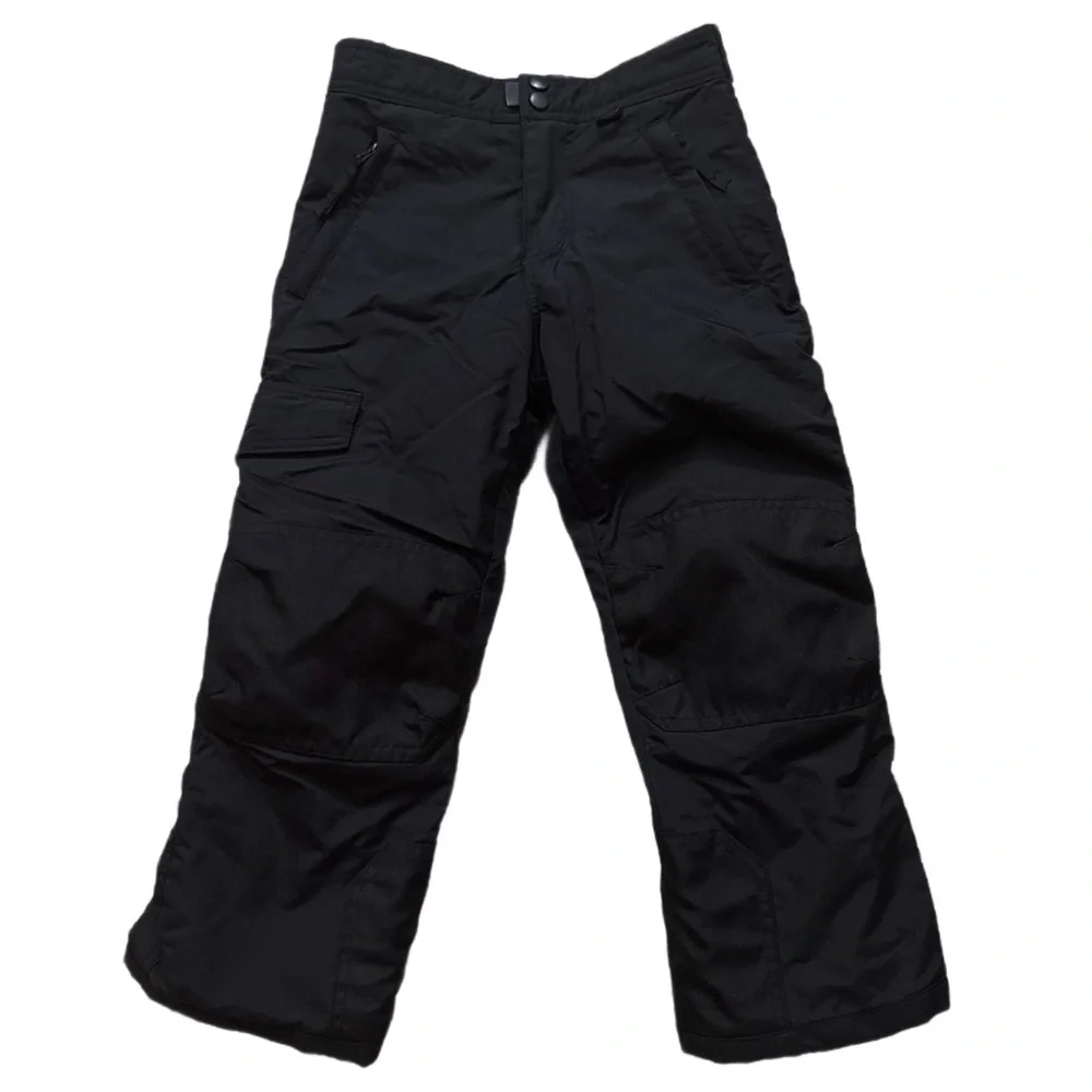 Slalom Black Insulated Water Resistant Kids Unisex Snow Pants Size S 6/7